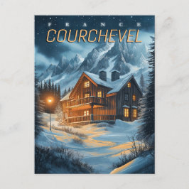 フランス:アルパインアドベンチャー – Courchevel Ski ポストカード