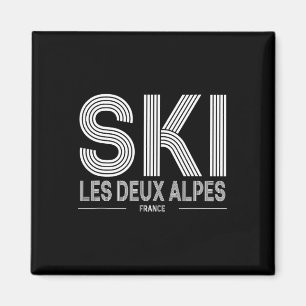 フランス アルプスのスキーリゾート レ・ドゥ・アルプ スキー マグネット