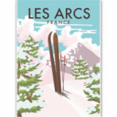 フランス アルプス レザルク 旅行 スキー シール (正面)