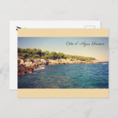 フランス、アンティベス、コートダジュール ポストカード (正面/裏面)