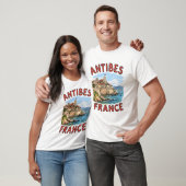 フランス アンティーブ リゾート地 復古 Tシャツ (ユニセックス)