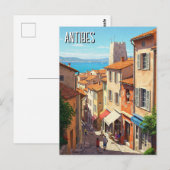 フランス アンティーブ 旅行 ポストカード (正面/裏面)