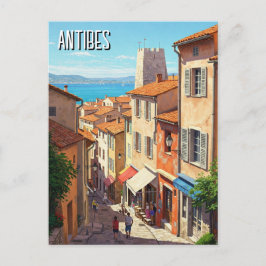 フランス アンティーブ 旅行 ポストカード