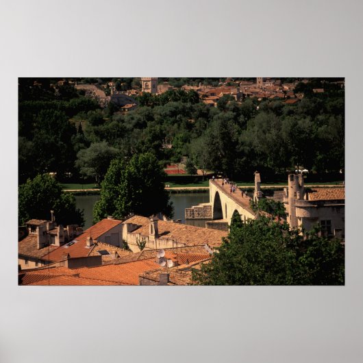 フランス、アヴィニョン、プロヴァンス。ベネツィート・ポンセント。 ポスター (正面)