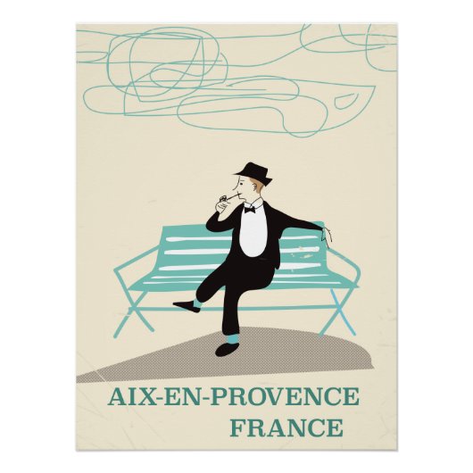 フランス エクス・アン・プロヴァンスの旅行ポスター ポスター (正面)
