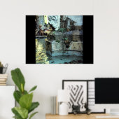 フランス、エクス・アン・プロヴァンス、ローマの噴水 ポスター (ホームオフィス)