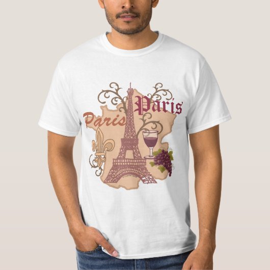 フランス エッフェル塔 Tシャツ (正面)