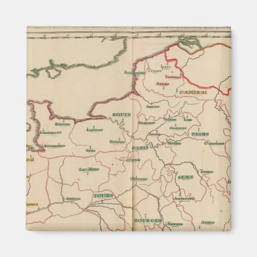 フランス，エヴェチェズ マグネット (正面)