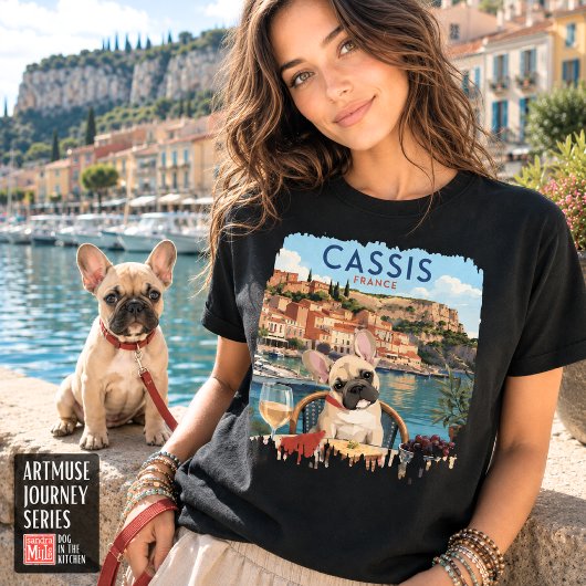 フランス • カシス フレンチブルドッグ Tシャツ