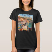 フランス • カシス フレンチブルドッグ Tシャツ (正面)