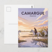 フランス カマルグ地域自然公園 ポストカード (正面/裏面)