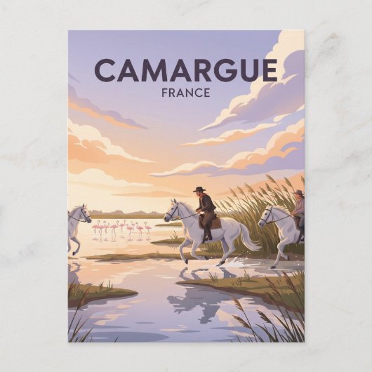 フランス カマルグ地域自然公園 ポストカード (正面)