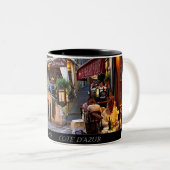 フランス、カンヌのCoteのd'Azure ツートーンマグカップ (正面右)