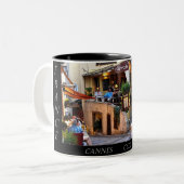 フランス、カンヌのCoteのd'Azure ツートーンマグカップ (正面左)