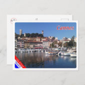 フランス – カンヌ – コスタアズーラ – ポストカード (正面/裏面)