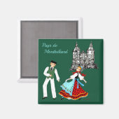 フランス，コムテ，ペイ・ド・モンベリアード マグネット (正面/裏面)