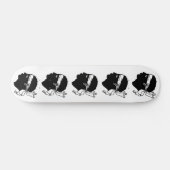 フランス,コルシカ国旗とスケートボード スケートボード (横)