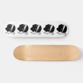 フランス,コルシカ国旗とスケートボード スケートボード (横)