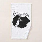 フランス,コルシカ国旗のハンドタオル ハンドタオル (ハンドタオル)