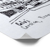 フランス・コルシカ島のカルヴィ要塞都市 ポスター (角)