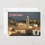 フランス – コルシカ島 – カフェアーノ –  ポストカード (正面/裏面)