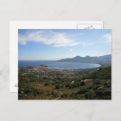 フランス，コルシカ島，カルビのはがき湾 ポストカード (正面/裏面)