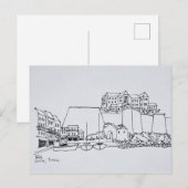 フランス コルシカ島 カルヴィの要塞都市 ポストカード (正面/裏面)