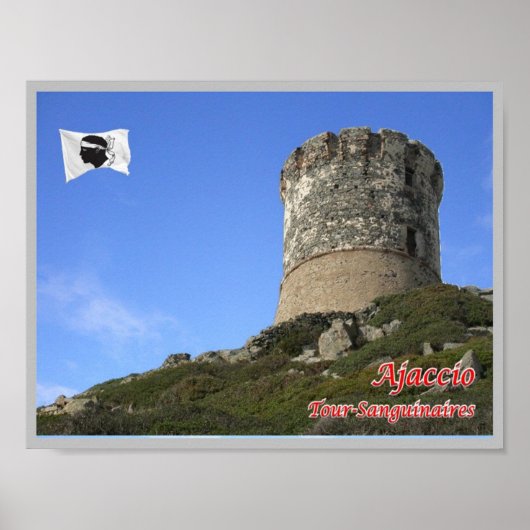 フランス – コルシカ語 – アジャッチオ –  ポスター (正面)