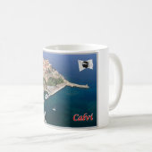 フランス – コルシカ語 – カルビ語 – コーヒーマグカップ (正面右)