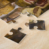 フランス、コルシカ。ローカルチーズと文字 ジグソーパズル (側面)