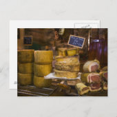 フランス、コルシカ。地元のチーズとシャルキュテリー ポストカード (正面/裏面)