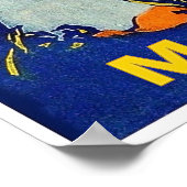 フランス,コートダジュール,メントン,ヴィンテージ旅行 ポスター (角)