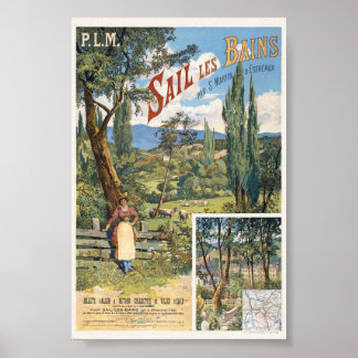 フランス サイユ・レ・バン PLM ポスター 1895年 ヴィンテージ