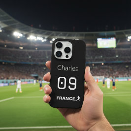 フランス サッカー カスタム 名前 番号 ギフト iPhone 15 PROケース