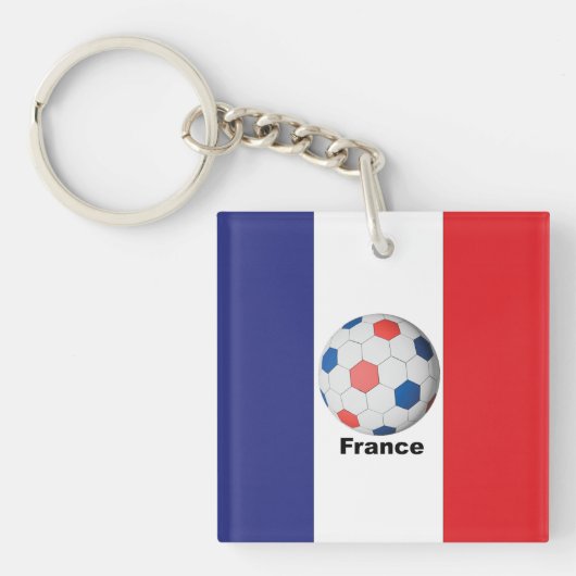 フランス サッカー キーホルダー (正面)