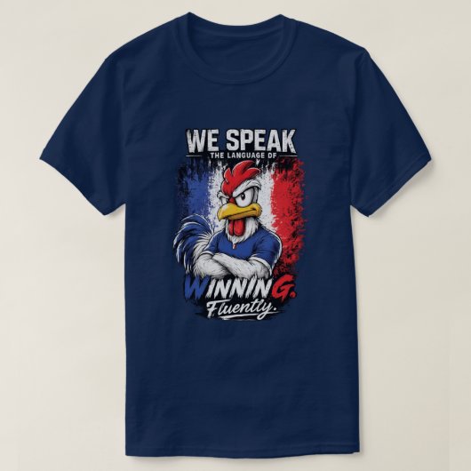 フランス サッカー ファン シャツ Winning Fluently Tee (デザイン正面)