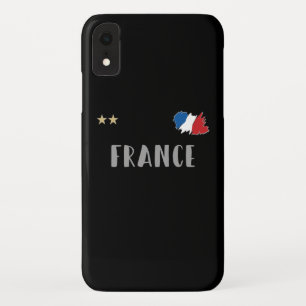 フランス サッカー フットボール ファン シャツ フランス 国旗 iPhone XRケース