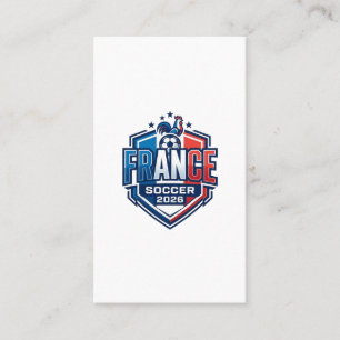 フランス サッカー 2026 サッカー 太字 国 Typography 名刺