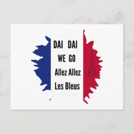 フランス サッカー 2026 Allez Les Bleus ステッカー ポストカード
