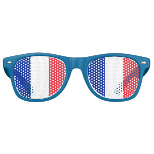 フランス サングラス, パーティー シェード, フランス国旗 レトロサングラス