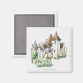 フランス，シャトー・デ・ミランダ マグネット (正面/裏面)