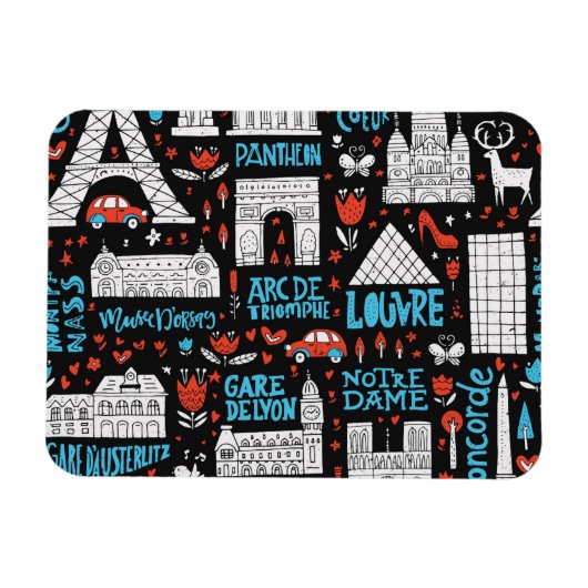 フランス |シンボルパターン マグネット (横)