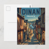 フランス、ジェルズアル通り ポストカード (正面/裏面)
