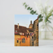 フランス、ジュラ、アルボワ、町の家 ポストカード (スタンド正面)