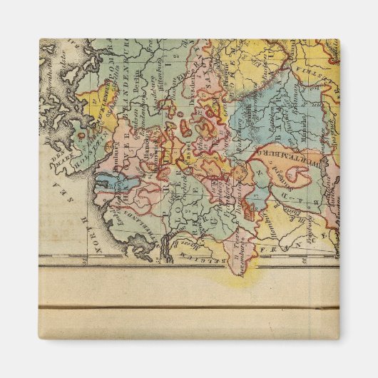 フランス、スイス、ドイツ マグネット (正面)