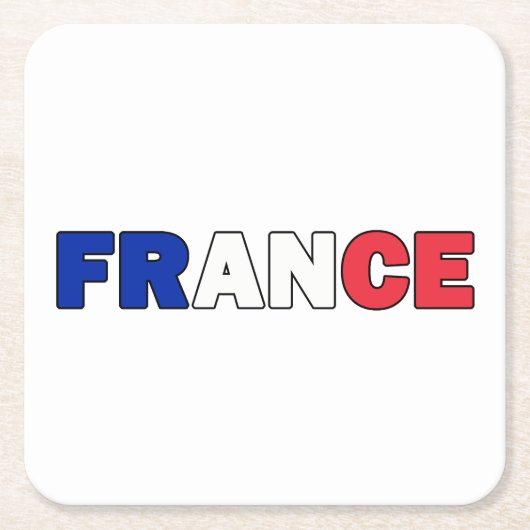 フランス スクエアペーパーコースター (正面)