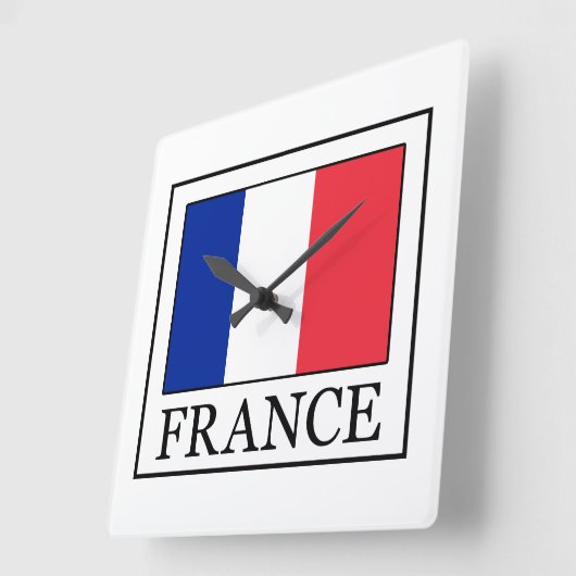 フランス スクエア壁時計 (傾斜)