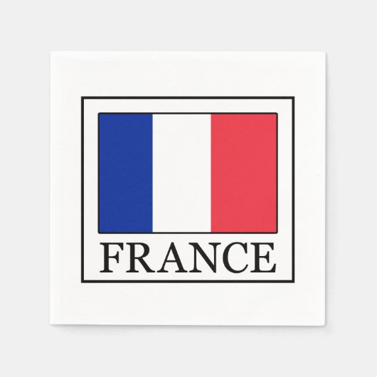 フランス スタンダードカクテルナプキン (正面)
