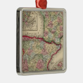 フランス、スペイン、ポルトガルマップ（ミッチェル） メタルオーナメント (右)