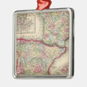 フランス、スペイン、ポルトガルマップ（ミッチェル） メタルオーナメント (左)